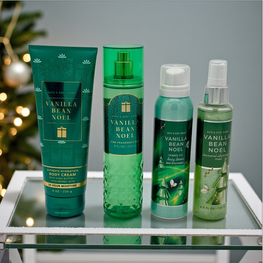 Bath & Body Works Vanilla Bean Noel Holiday Body Care Gift Set NWT